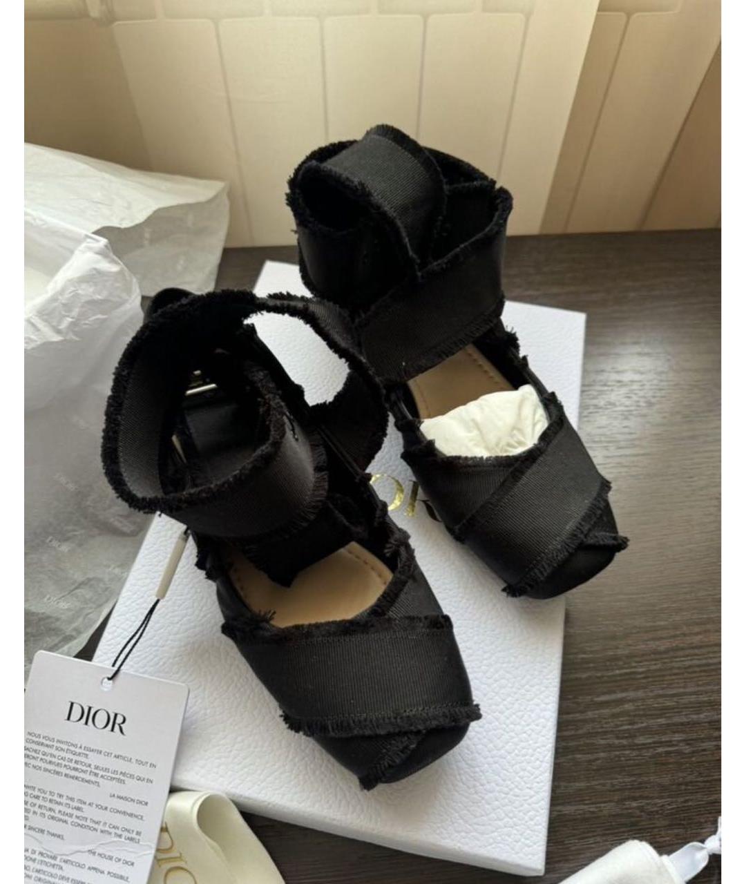 CHRISTIAN DIOR Черные балетки, фото 3