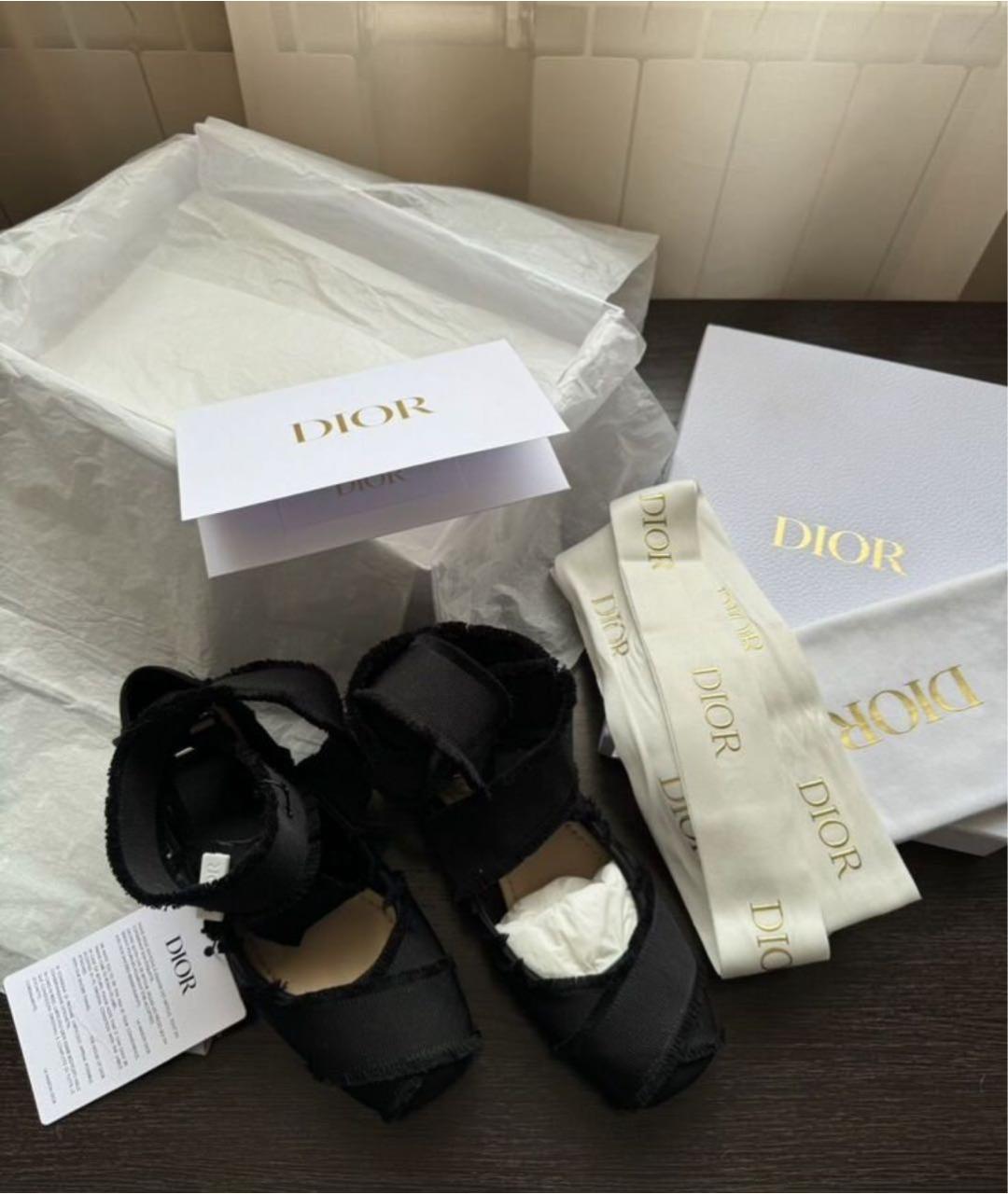 CHRISTIAN DIOR Черные балетки, фото 4