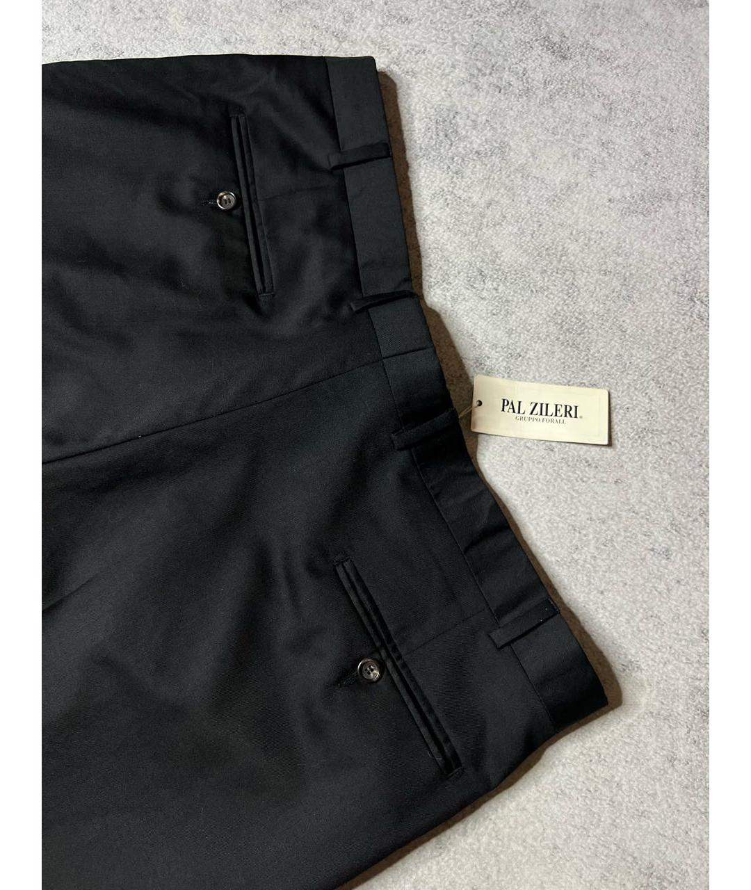 PAL ZILERI Черные шерстяные классические брюки, фото 3