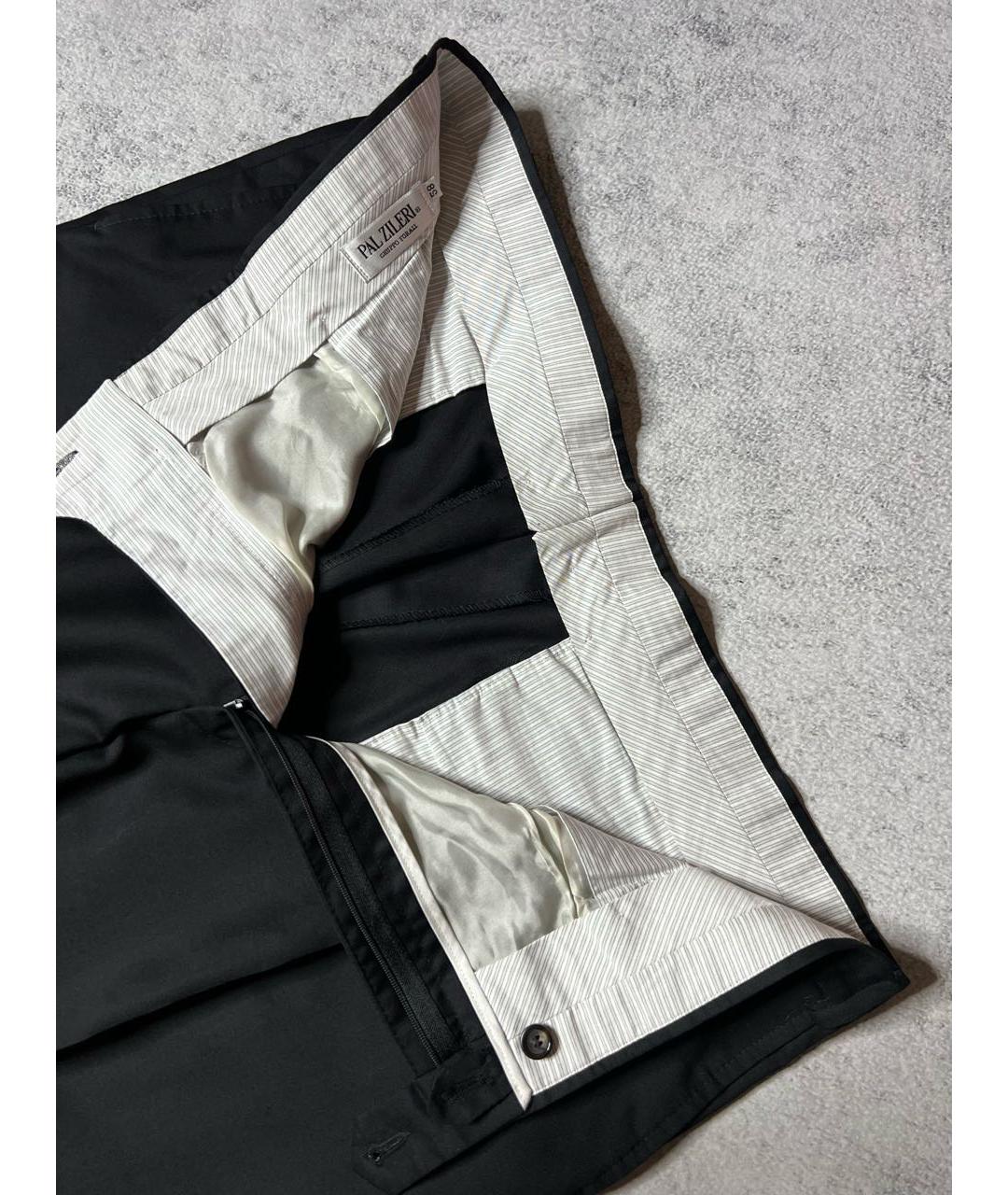 PAL ZILERI Черные шерстяные классические брюки, фото 4