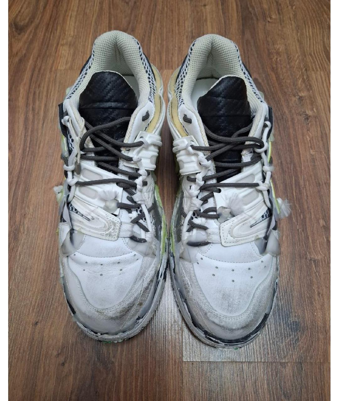 MAISON MARGIELA Белые низкие кроссовки / кеды, фото 2