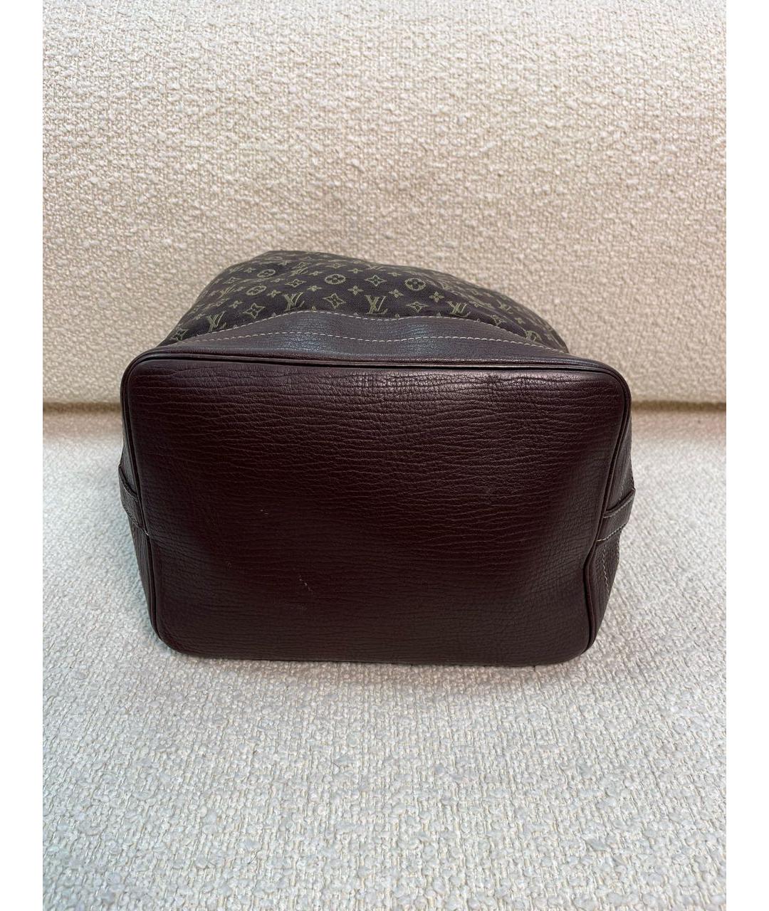 LOUIS VUITTON Коричневая деним сумка через плечо, фото 5