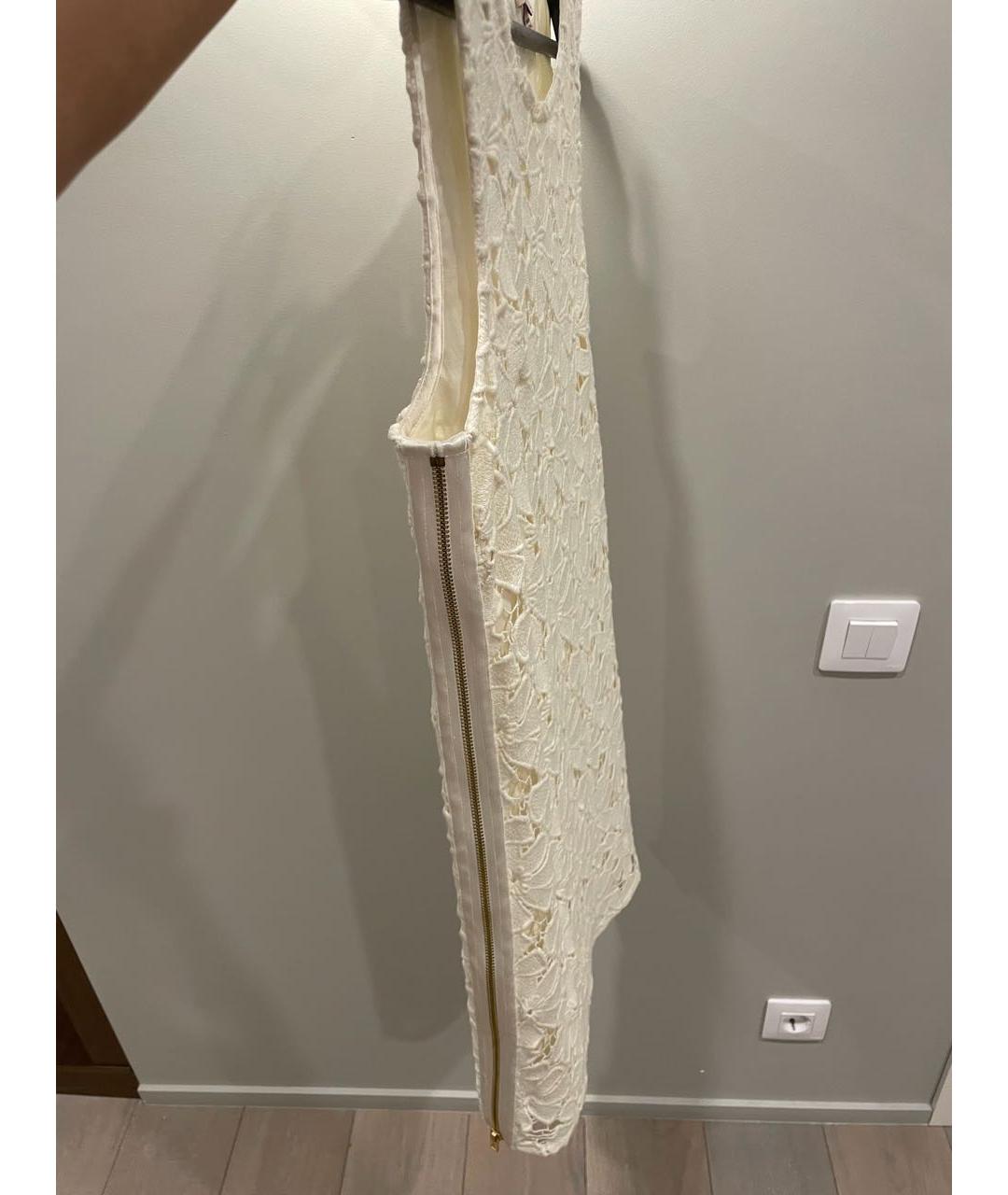 JUICY COUTURE Белое кружевное коктейльное платье, фото 3