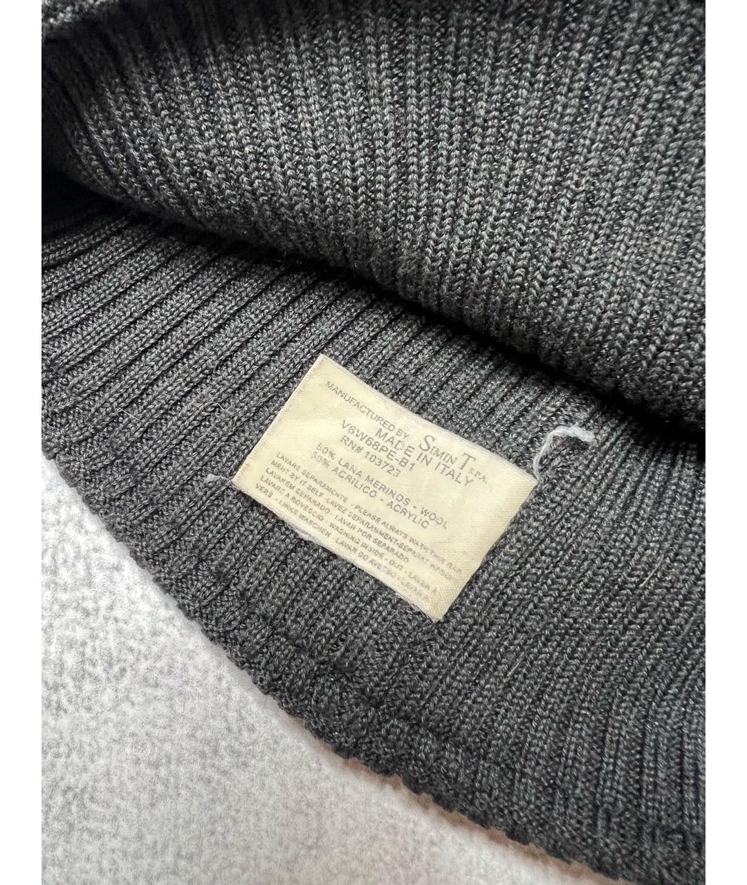 ARMANI JEANS Коричневая шерстяная шапка, фото 5