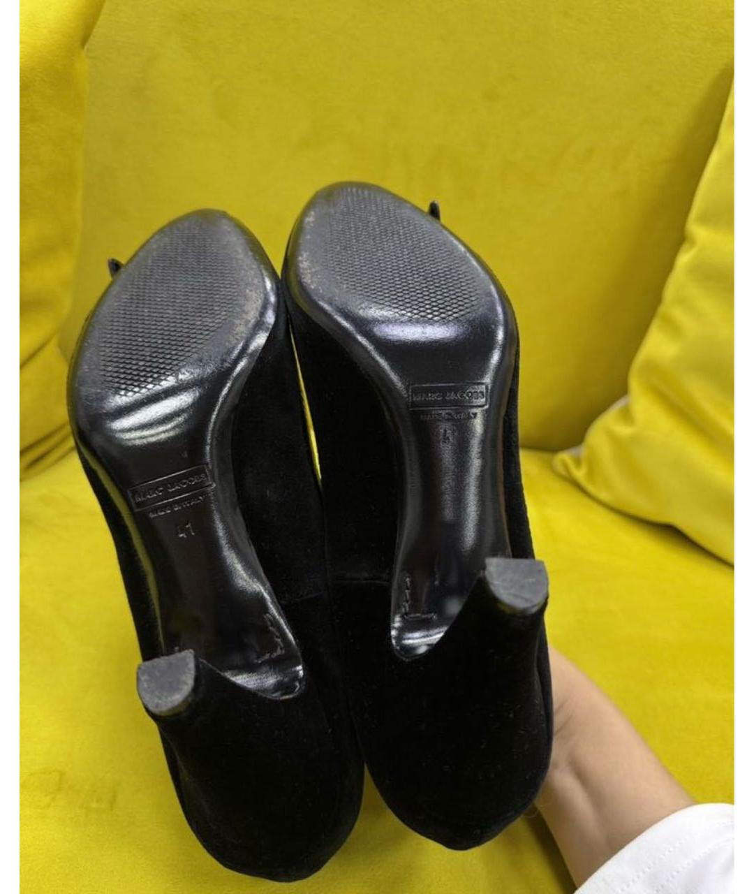 MARC JACOBS Черные текстильные туфли, фото 3