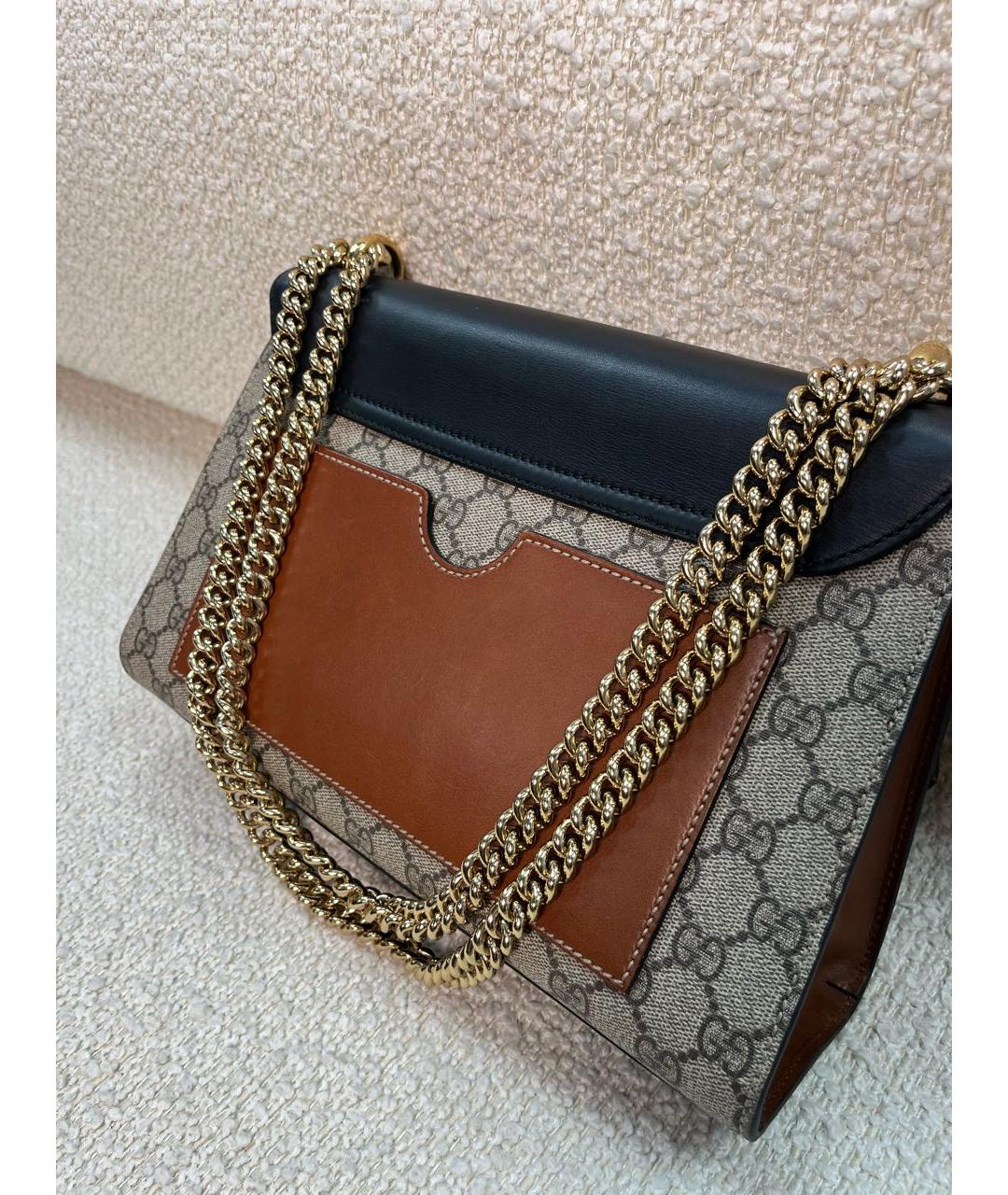 GUCCI Черная кожаная сумка через плечо, фото 3