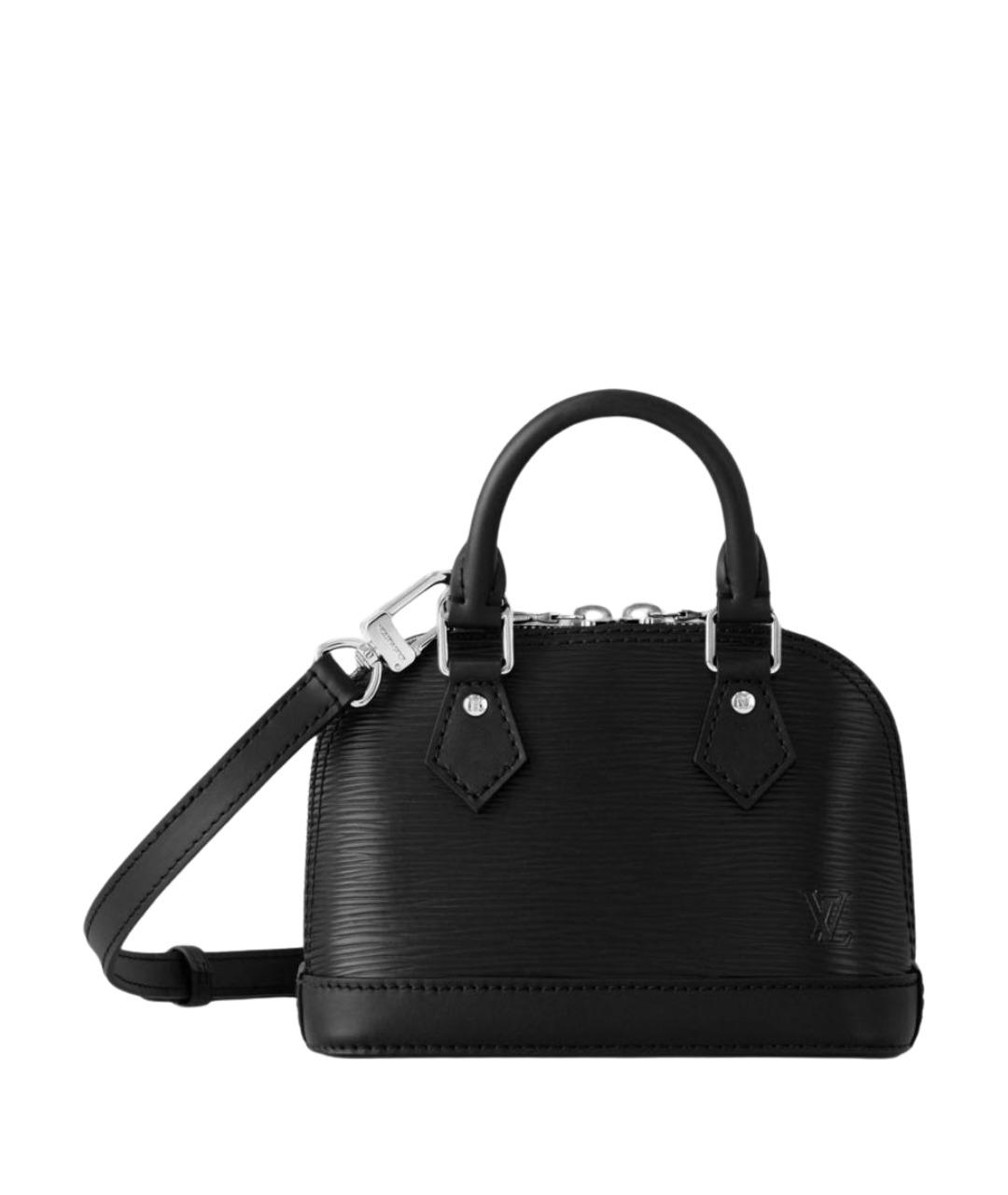 LOUIS VUITTON Черная кожаная сумка через плечо, фото 1