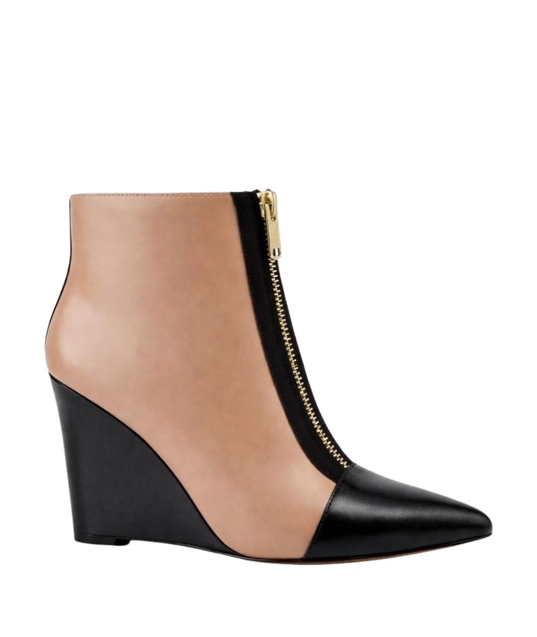 MARC BY MARC JACOBS Бежевые кожаные ботильоны, фото 1