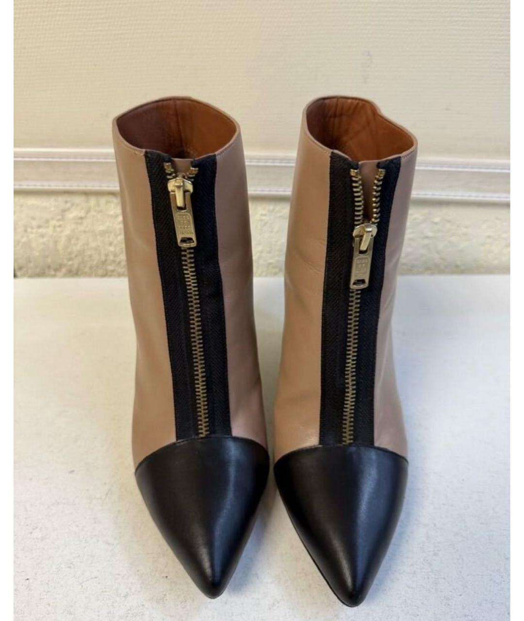 MARC BY MARC JACOBS Бежевые кожаные ботильоны, фото 2