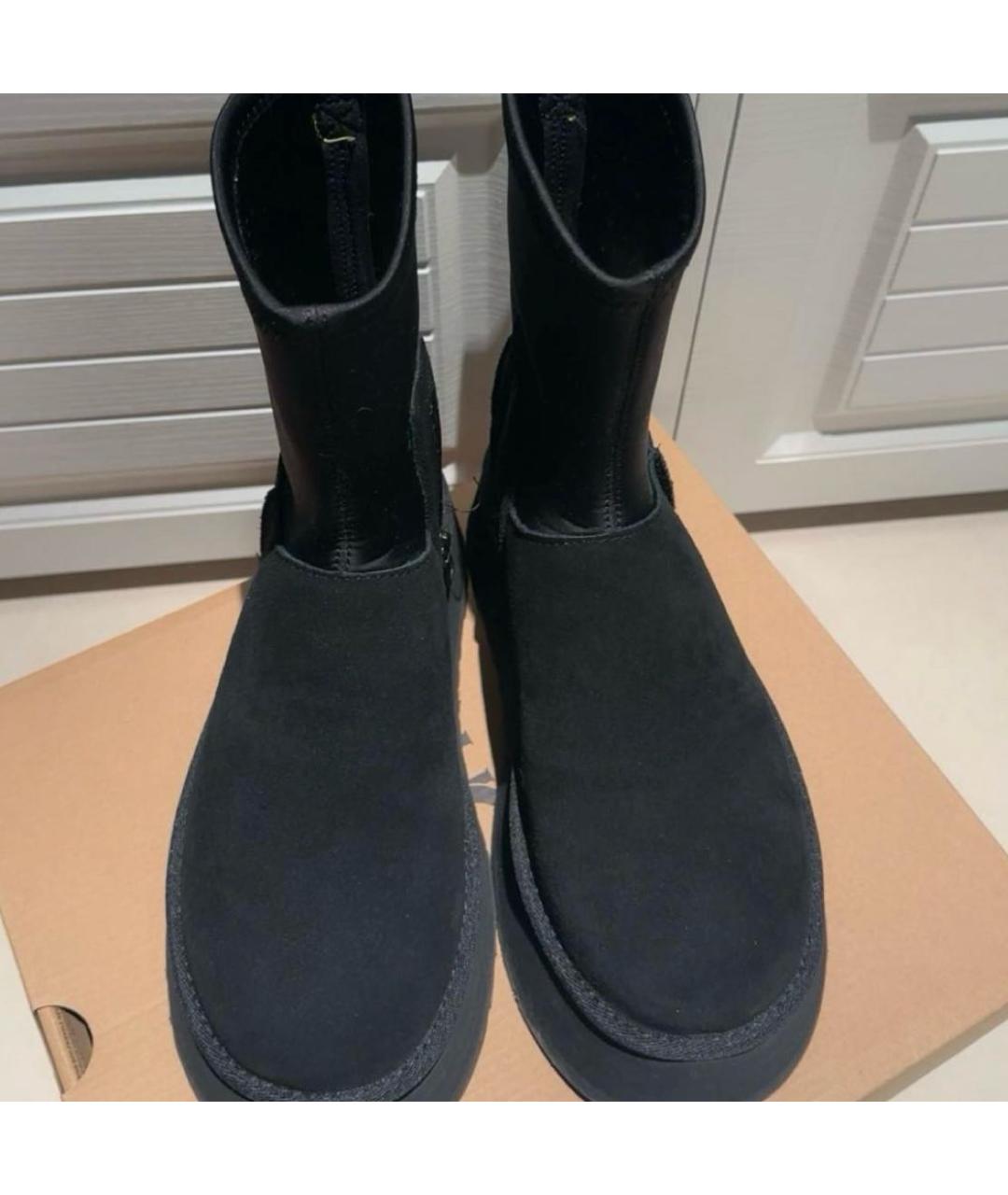 UGG AUSTRALIA Черные замшевые ботинки, фото 5