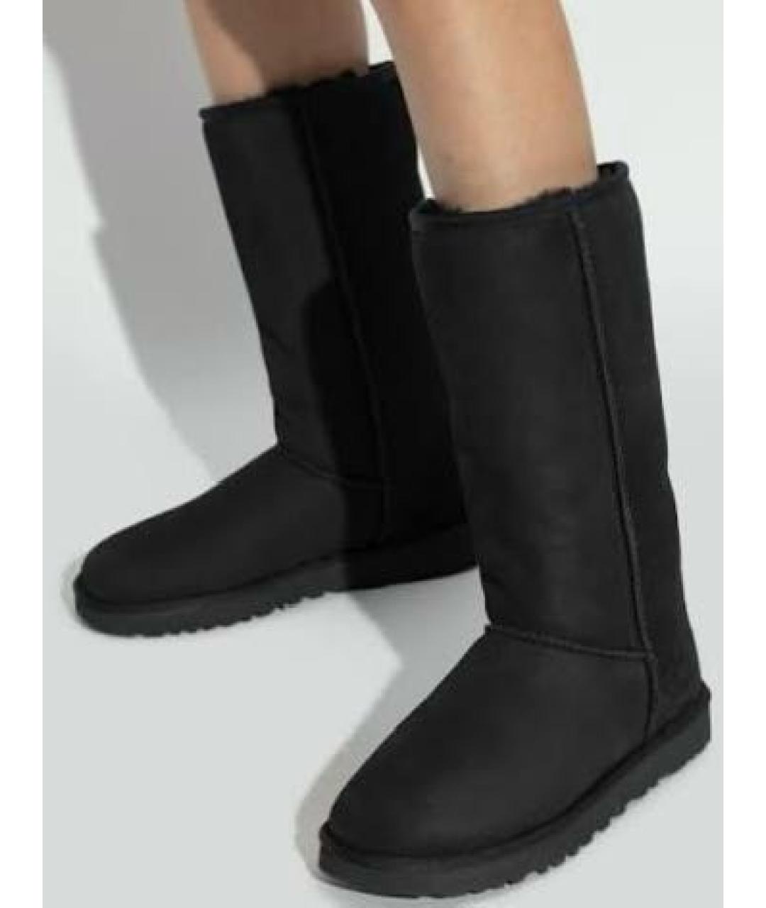 UGG AUSTRALIA Черные сапоги, фото 3