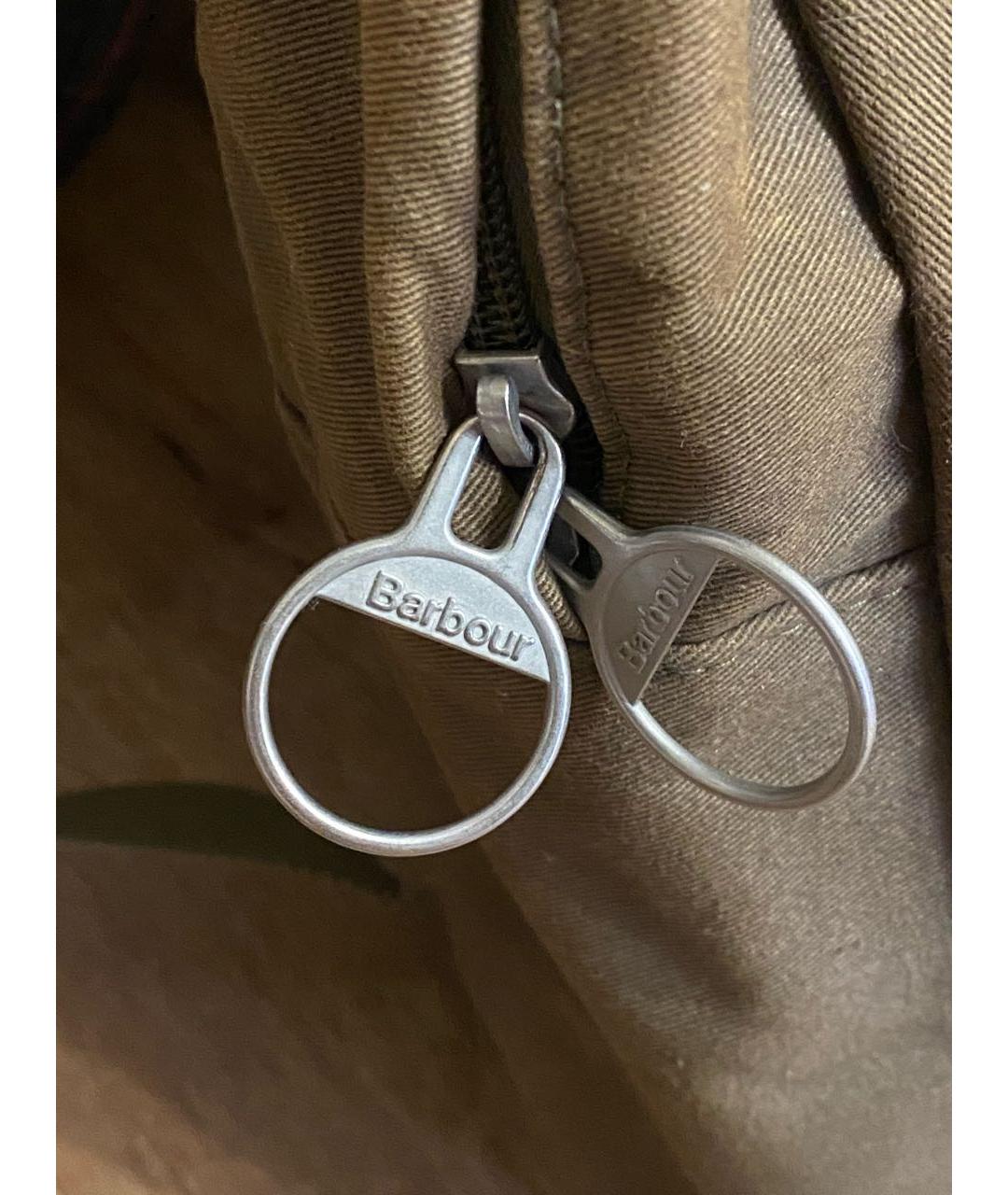 BARBOUR Хаки хлопковый рюкзак, фото 7
