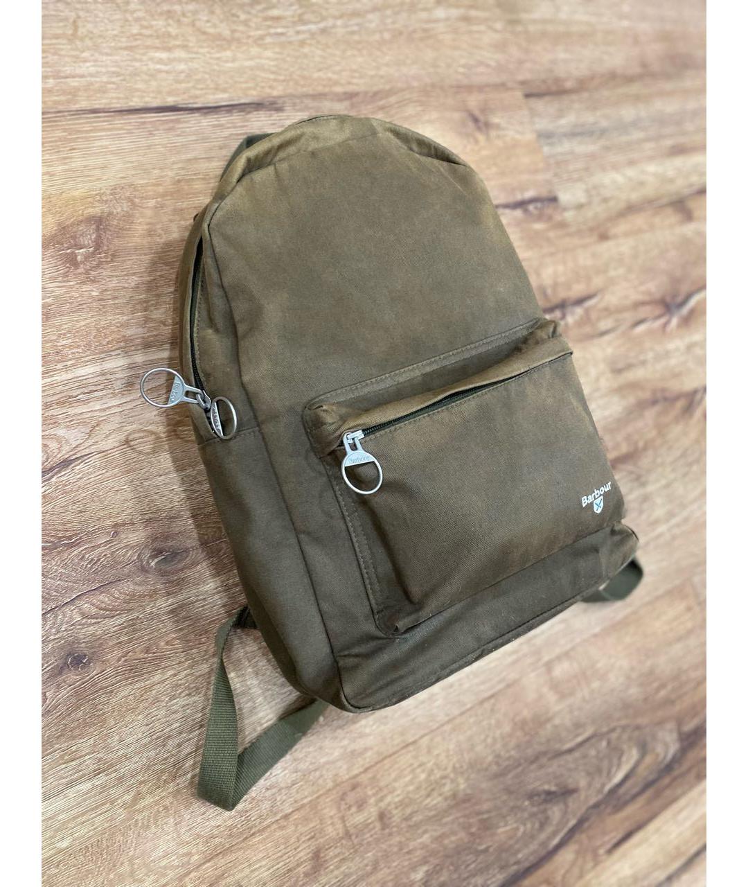 BARBOUR Хаки хлопковый рюкзак, фото 3