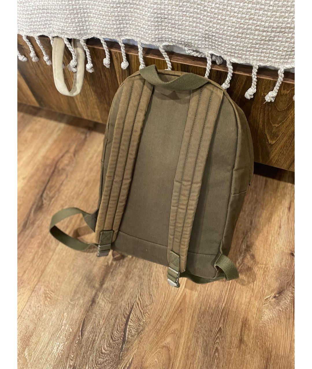 BARBOUR Хаки хлопковый рюкзак, фото 5