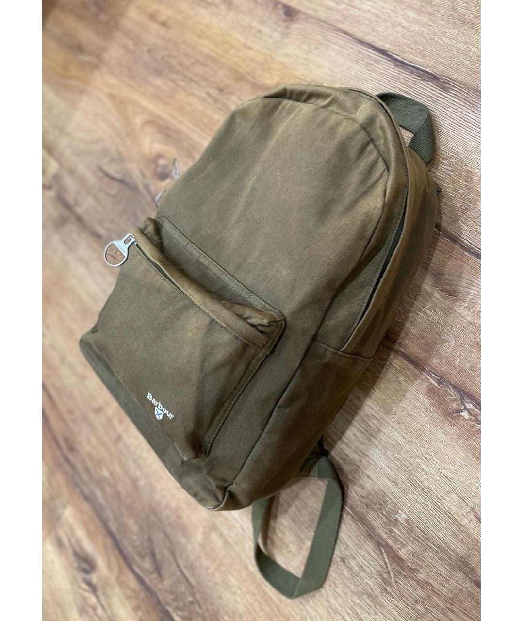 BARBOUR Хаки хлопковый рюкзак, фото 2