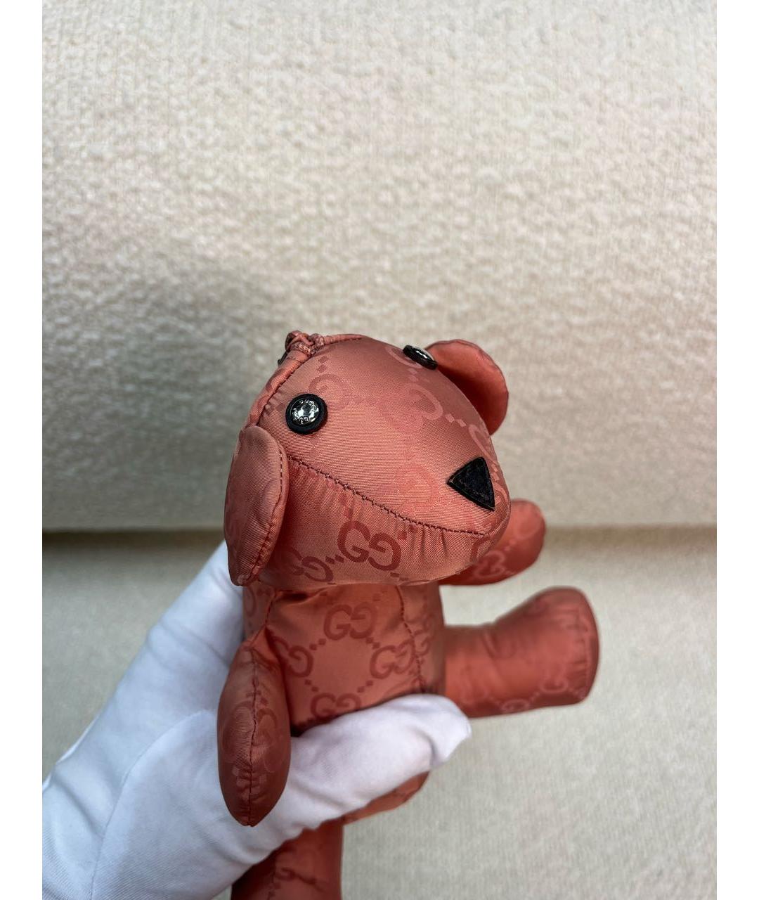 GUCCI Коралловая синтетическая сумка с короткими ручками, фото 7