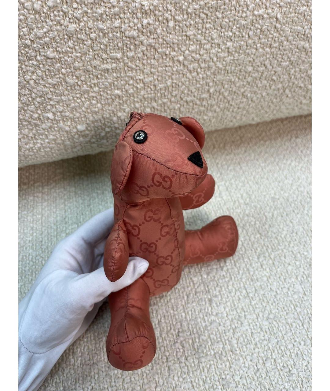 GUCCI Коралловая синтетическая сумка с короткими ручками, фото 3