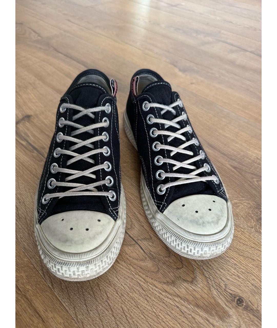 ACNE STUDIOS Черные текстильные кеды, фото 7