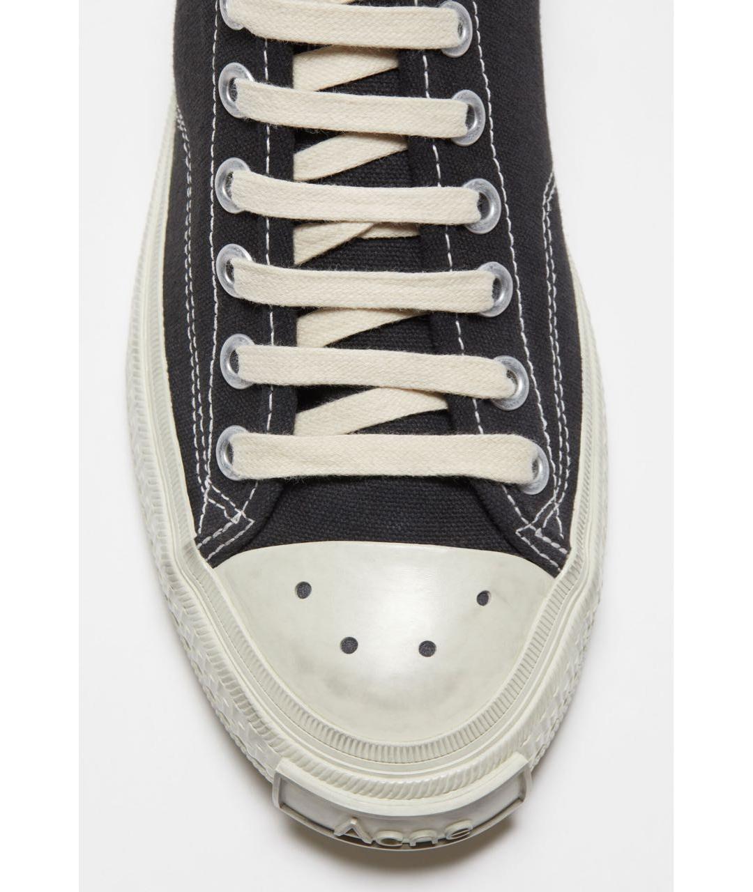 ACNE STUDIOS Черные текстильные кеды, фото 4