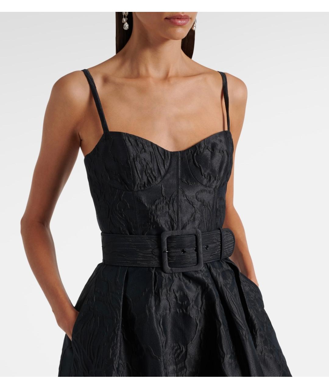 REBECCA VALLANCE Черное полиэстеровое коктейльное платье, фото 4