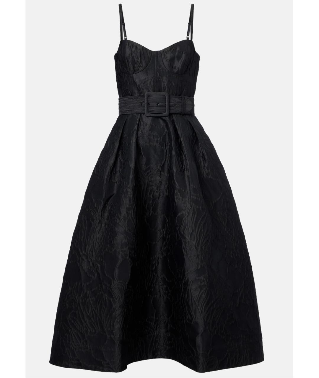 REBECCA VALLANCE Черное полиэстеровое коктейльное платье, фото 5