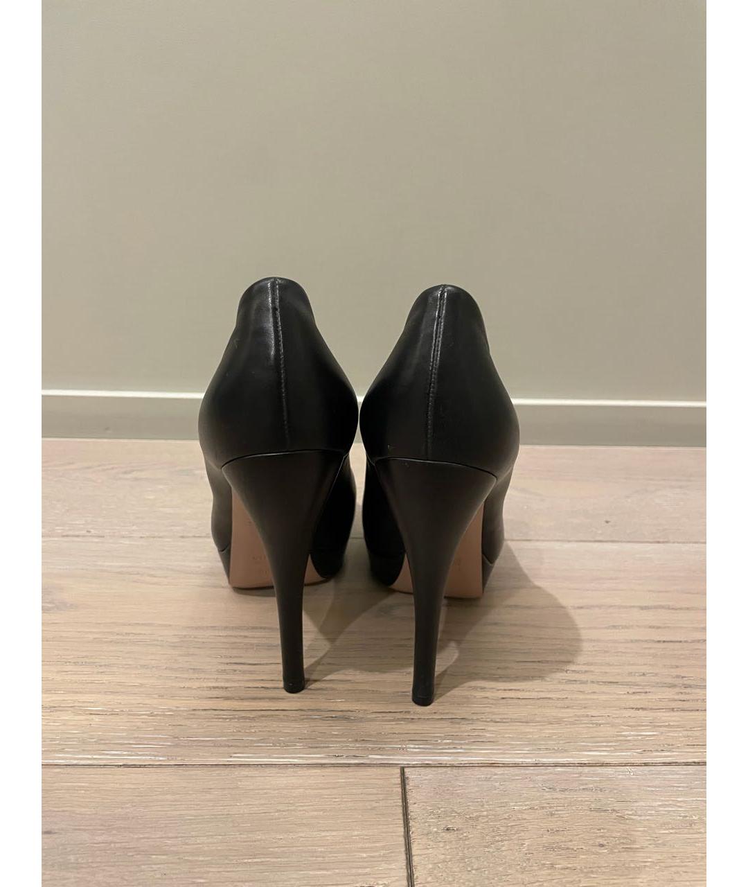 GUCCI Черные кожаные туфли, фото 4