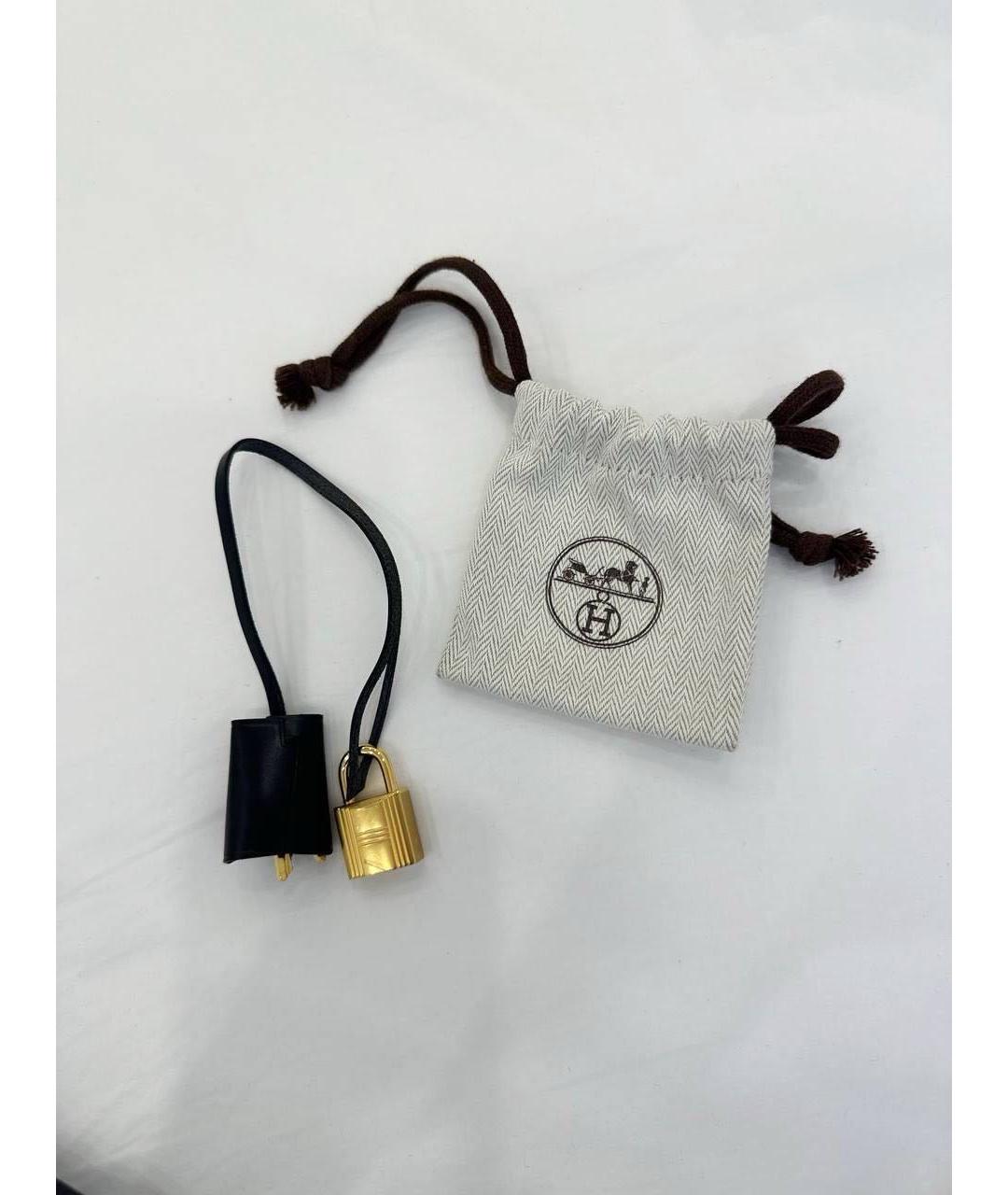 HERMES Темно-синяя тканевая сумка через плечо, фото 6