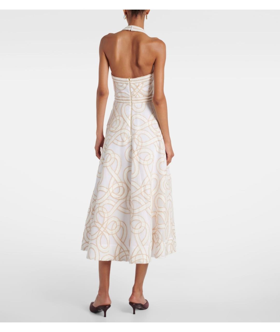 REBECCA VALLANCE Белое коктейльное платье, фото 3