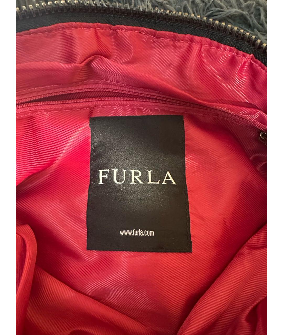 FURLA Коричневая сумка с короткими ручками, фото 5