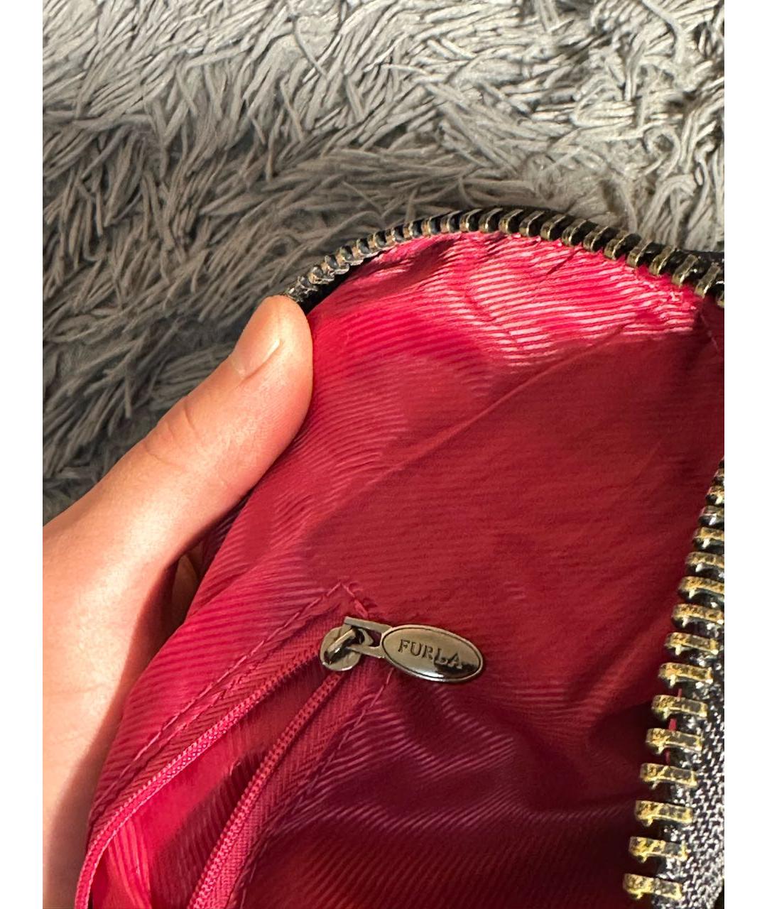 FURLA Коричневая сумка с короткими ручками, фото 6
