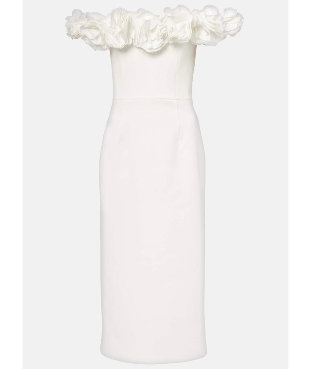 REBECCA VALLANCE Белое полиэстеровое коктейльное платье, фото 5