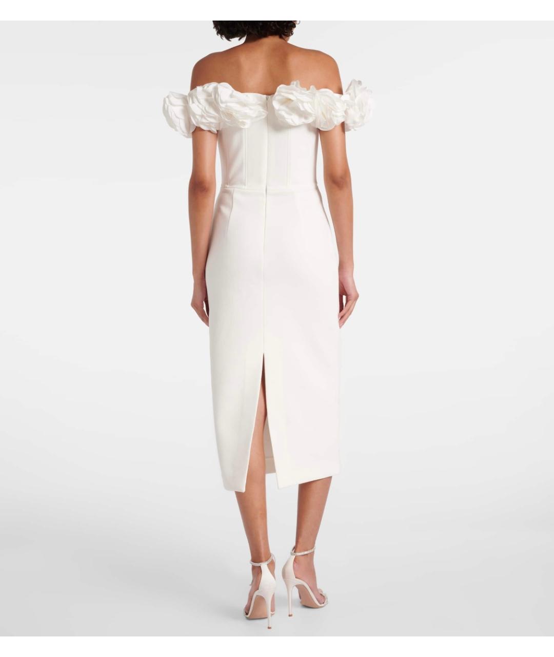 REBECCA VALLANCE Белое полиэстеровое коктейльное платье, фото 3