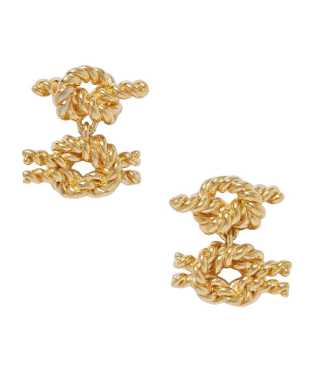 TOTEME Золотые латунные серьги, фото 1