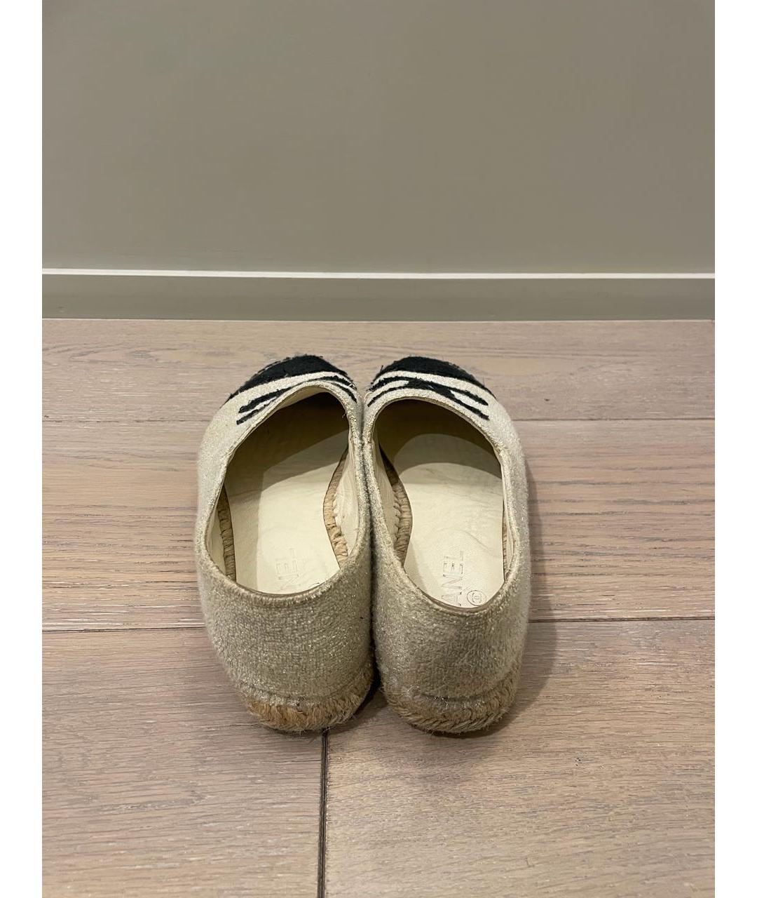 CHANEL Белые текстильные эспадрильи, фото 4