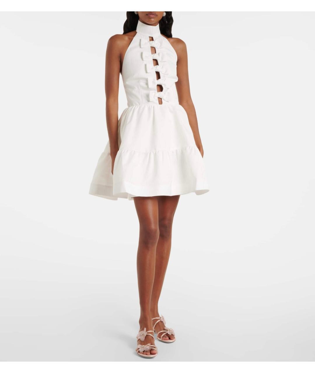 REBECCA VALLANCE Белое полиэстеровое коктейльное платье, фото 2