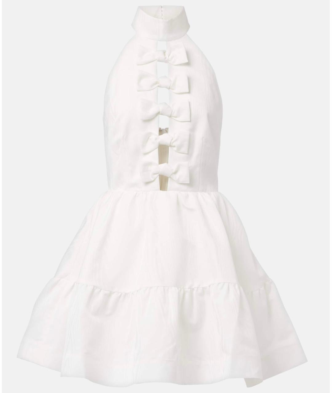 REBECCA VALLANCE Белое полиэстеровое коктейльное платье, фото 7