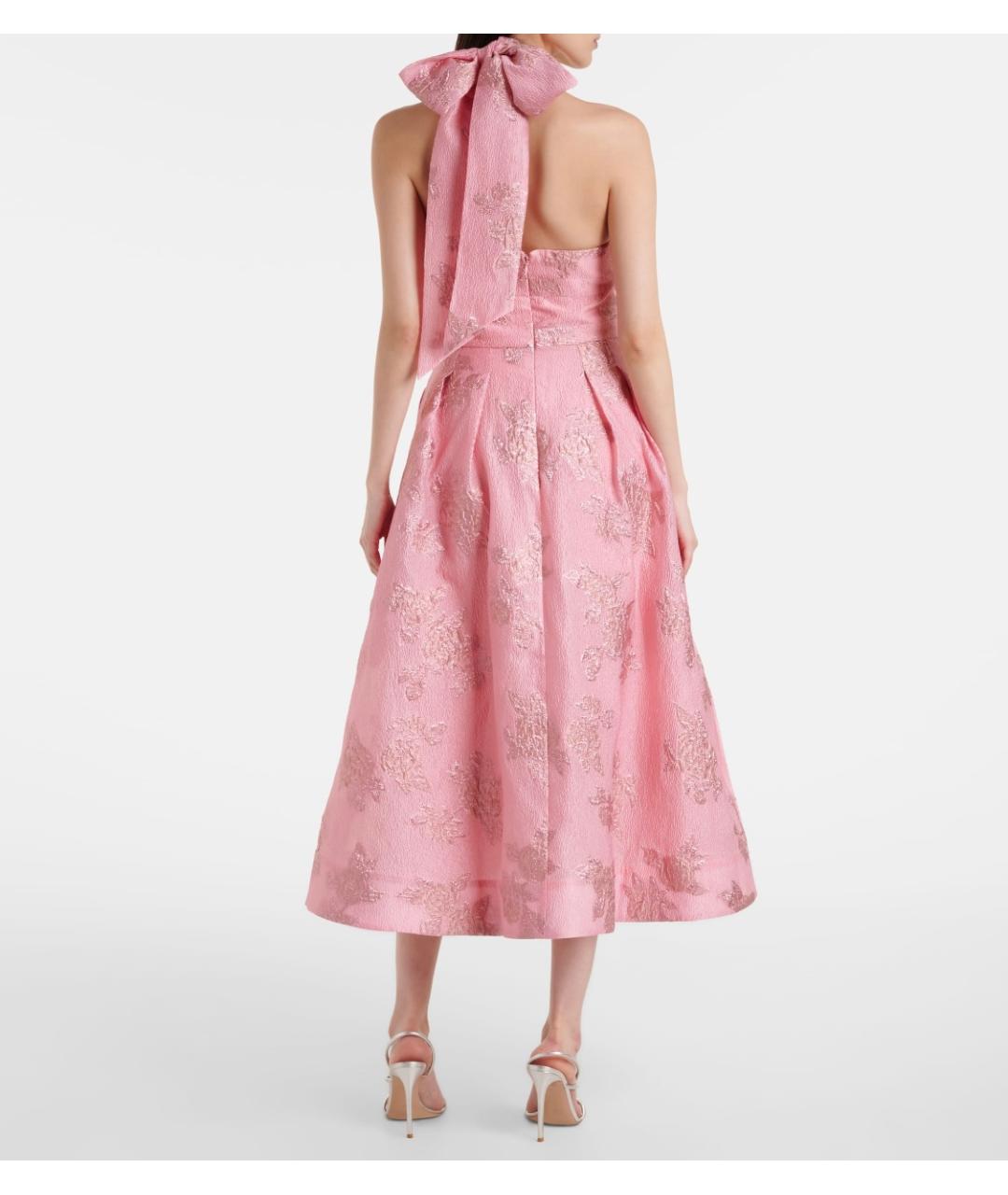 REBECCA VALLANCE Розовое полиэстеровое коктейльное платье, фото 8