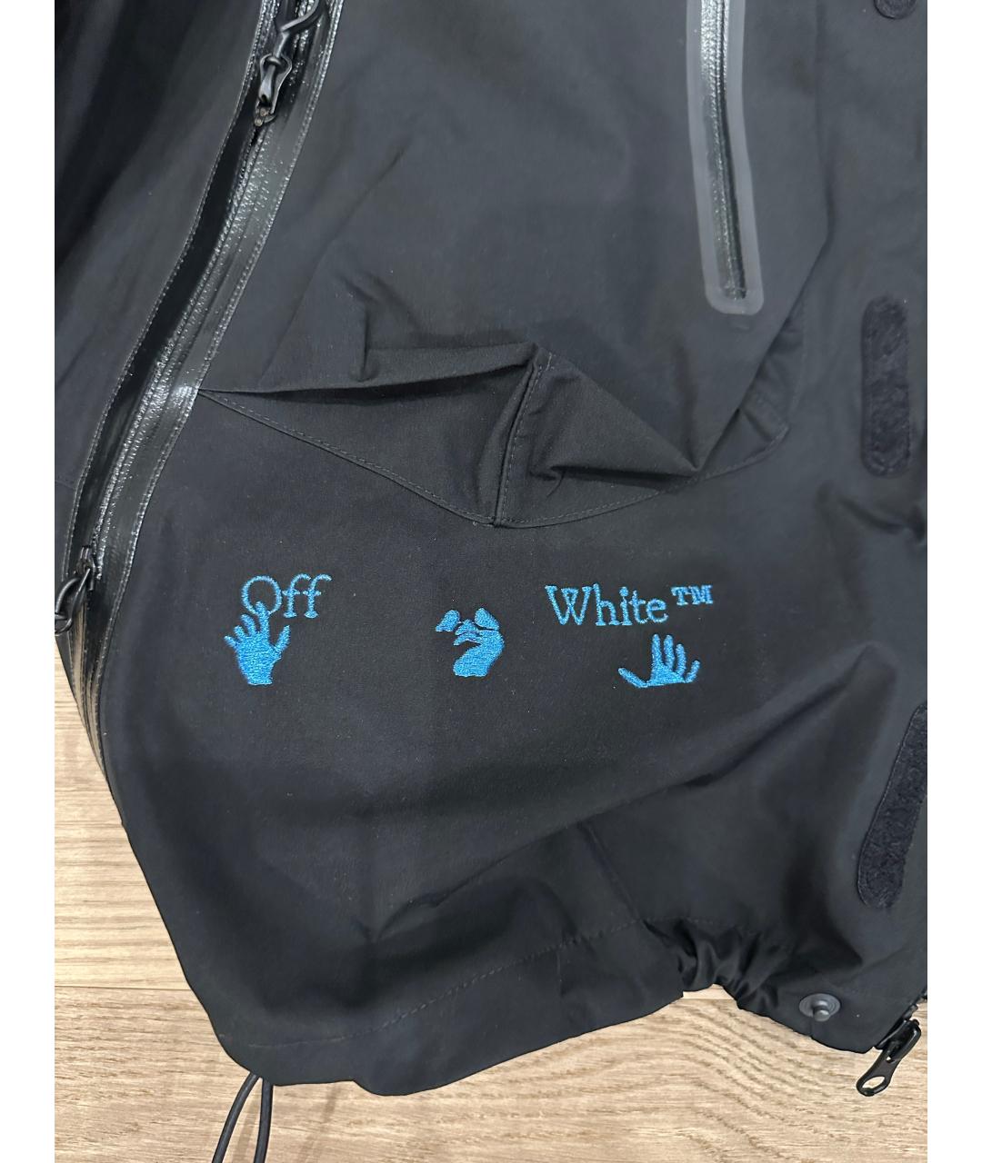 NIKE X OFF-WHITE Черная полиэстеровая куртка, фото 4