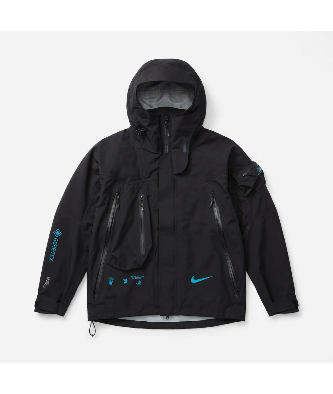 NIKE X OFF-WHITE Черная полиэстеровая куртка, фото 5