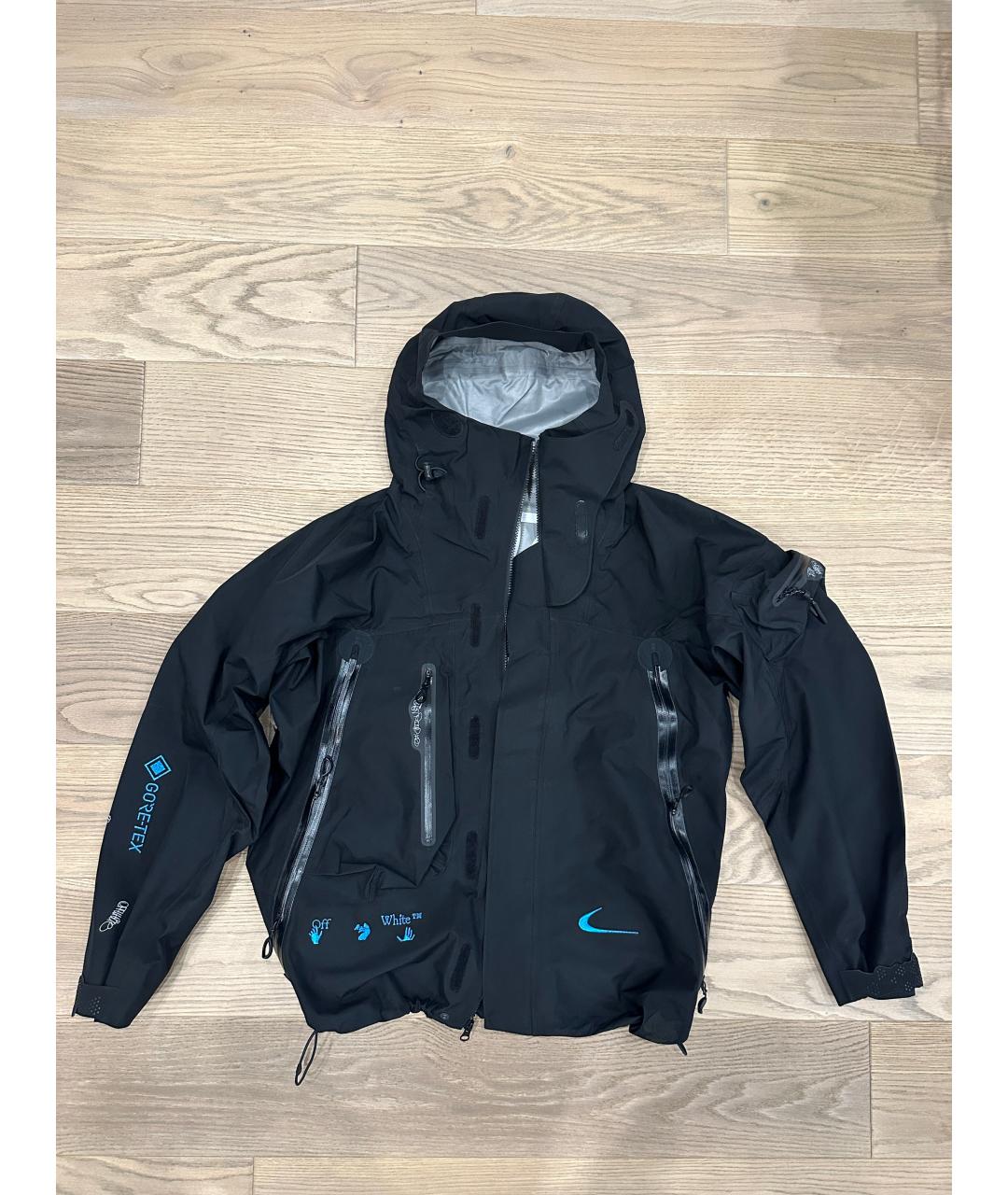NIKE X OFF-WHITE Черная полиэстеровая куртка, фото 2
