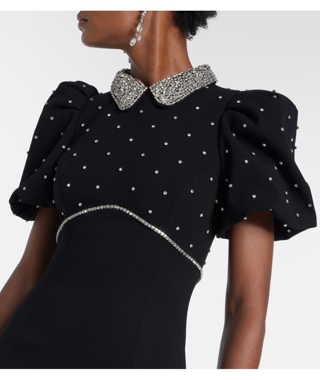 REBECCA VALLANCE Черное полиэстеровое коктейльное платье, фото 4