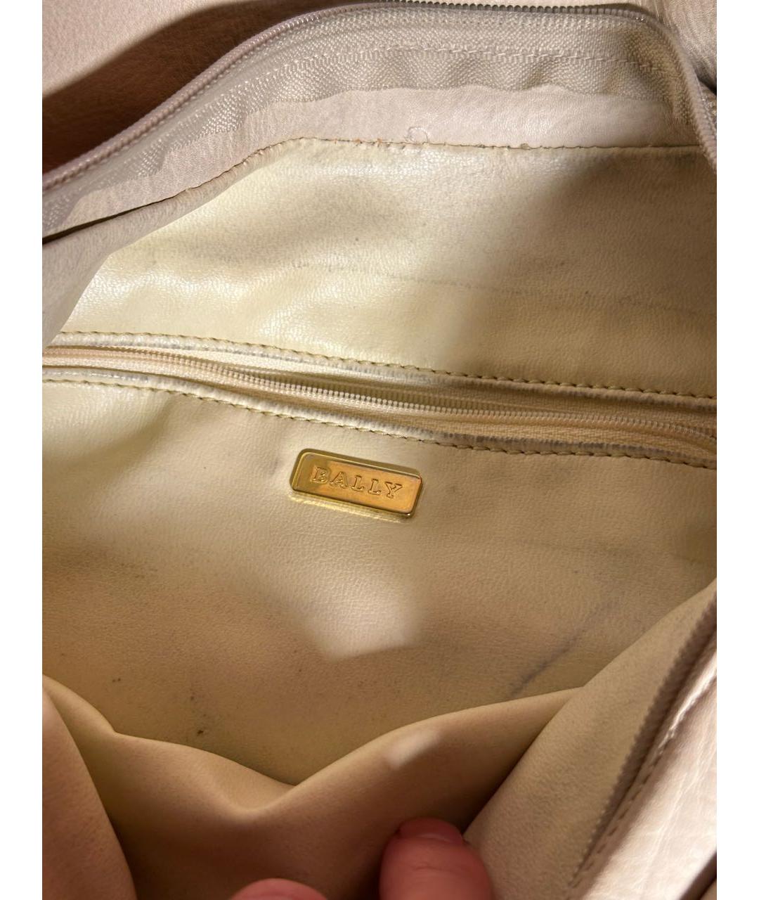 BALLY Белая сумка через плечо, фото 3