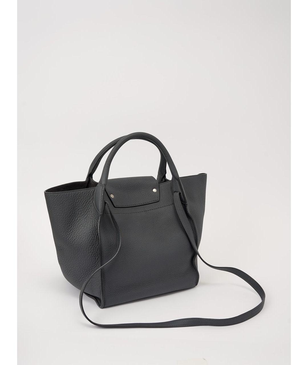 CELINE Серая кожаная сумка тоут, фото 3