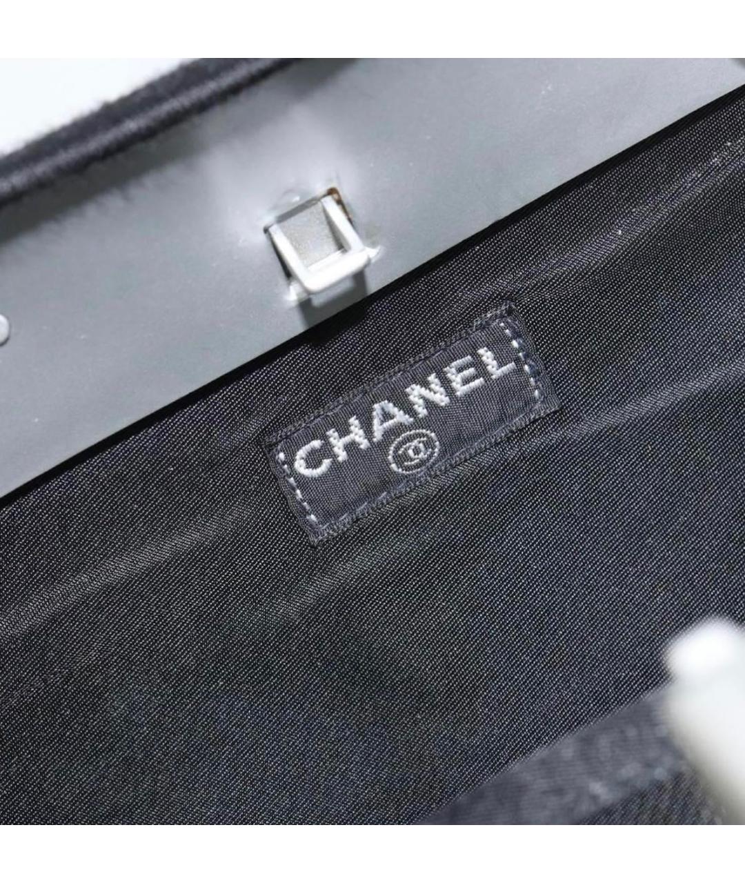 CHANEL Бирюзовая кожаная сумка через плечо, фото 5