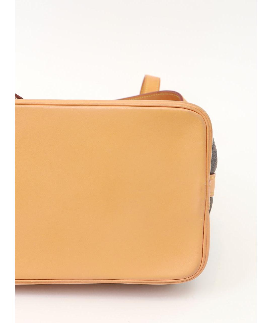 LOUIS VUITTON Коричневая кожаная сумка тоут, фото 6