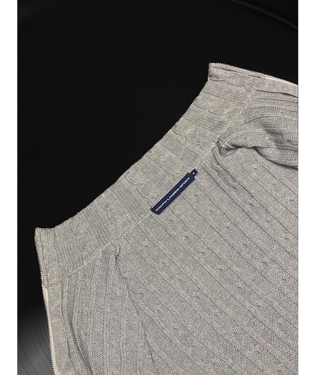 POLO RALPH LAUREN Серый хлопковый джемпер / свитер, фото 7