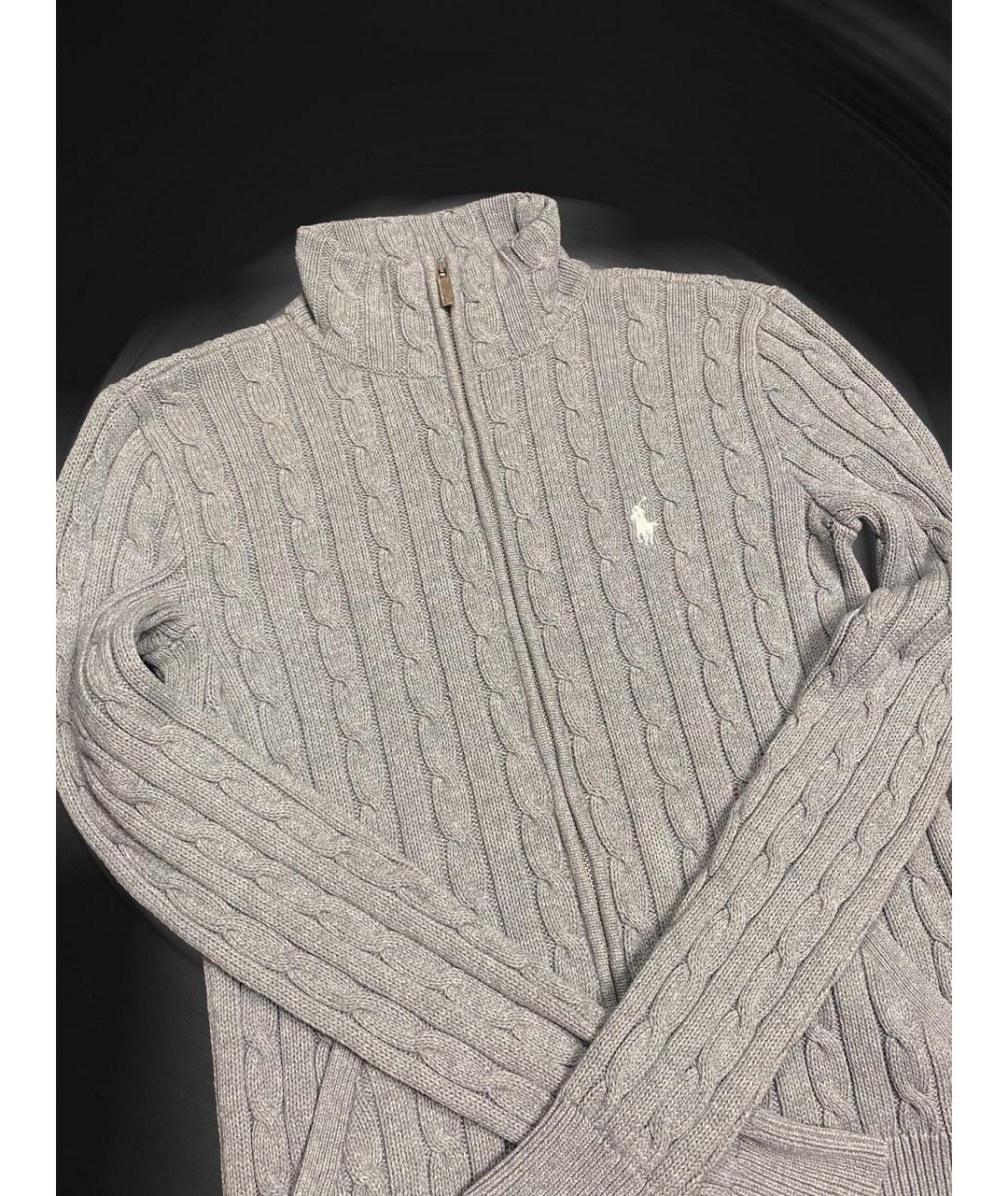 POLO RALPH LAUREN Серый хлопковый джемпер / свитер, фото 8