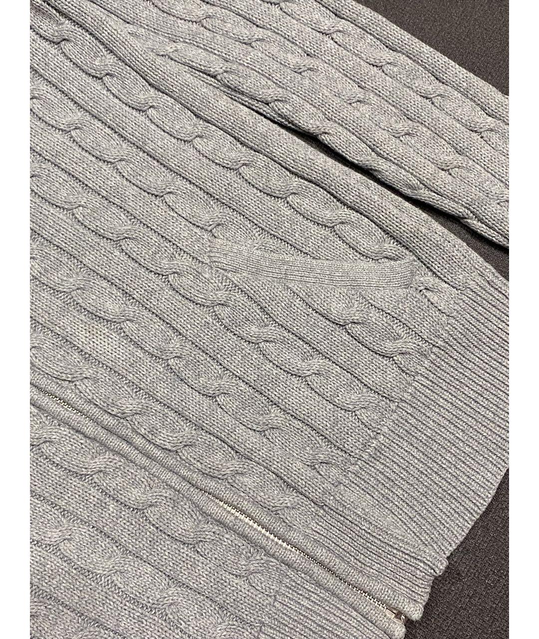 POLO RALPH LAUREN Серый хлопковый джемпер / свитер, фото 5