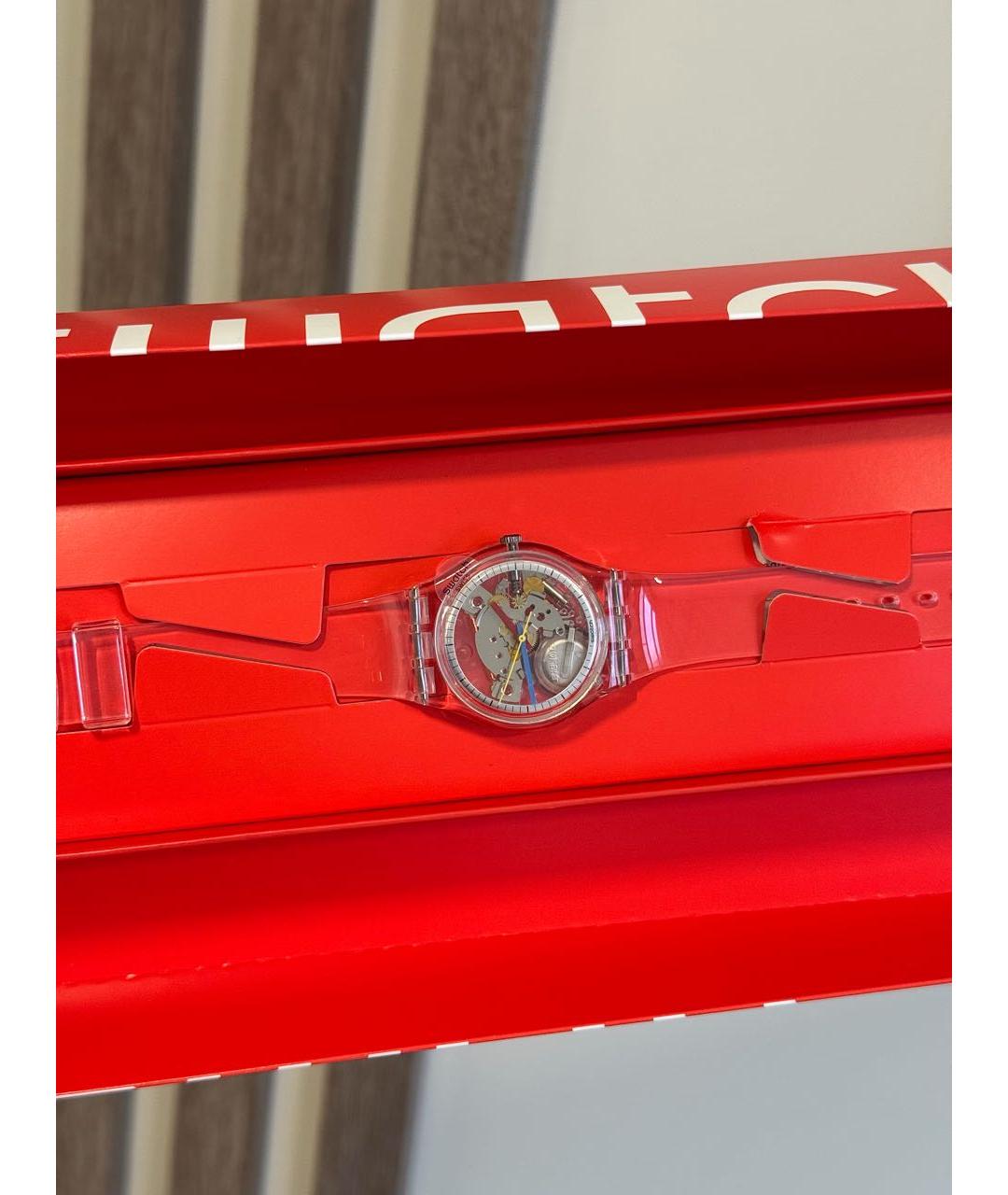 Swatch Белые пластиковые часы, фото 5