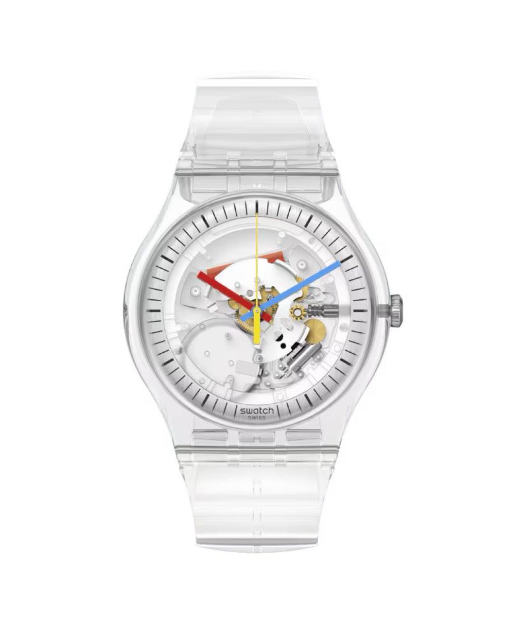 Swatch Белые пластиковые часы, фото 1